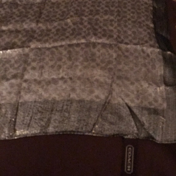 Gorgeous metallic coach silk scarf - Picture 1 of 4